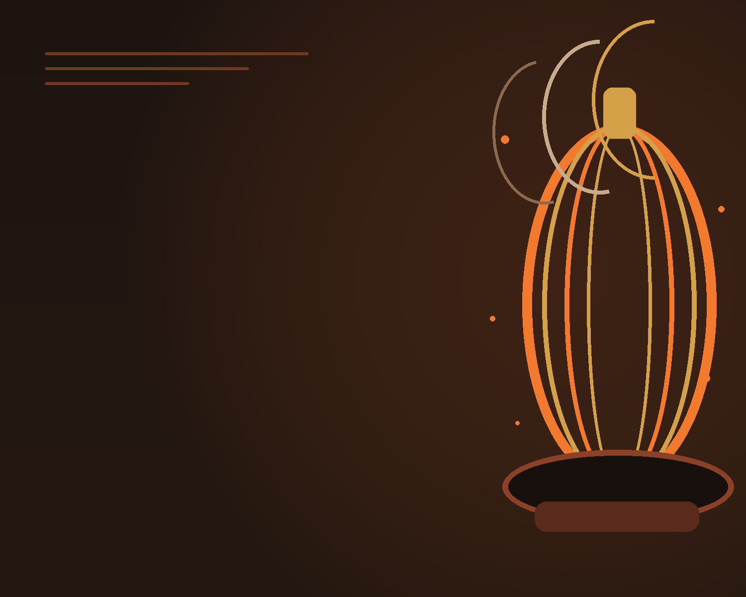 Text-led autumn recipe artwork for smoked over-the-top pumpkin chili with an orange line-art pumpkin